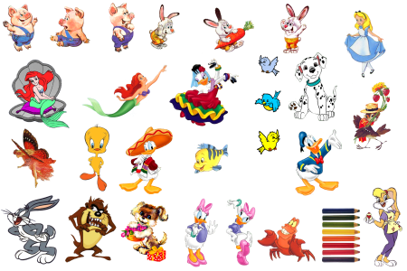 Веселые детские рисунки