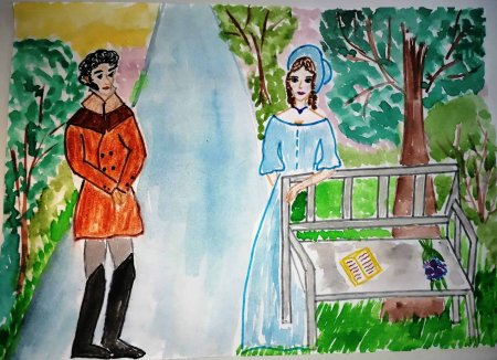 Рисунок к роману Дубровский