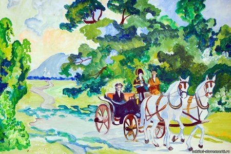 Мария Троекурова и Владимир Дубровский рисунок