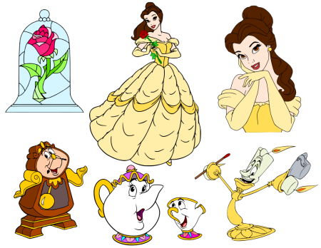 Красавица и чудовище для печати