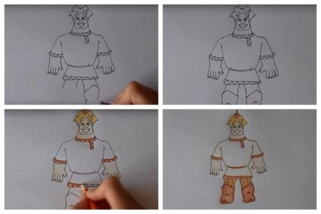 Богатыри на конях раскраска