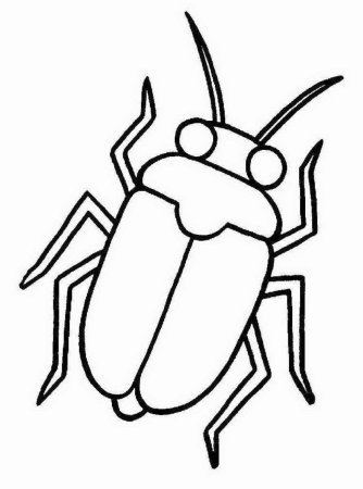Жук скарабей раскраска