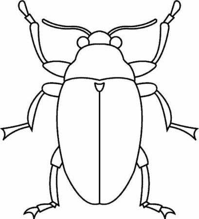 Жук раскраска для детей