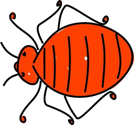 Клоп нарисованный