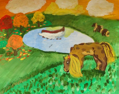 Рисунок мой родной край глазами детей