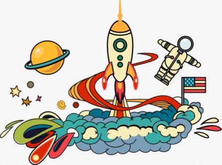 Космодром мультяшный