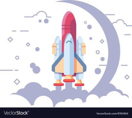 Запуск ракеты вектор