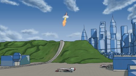 Космодром мультяшный