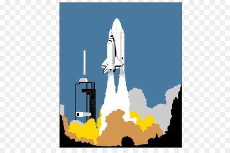 Нарисовать ракету на старте