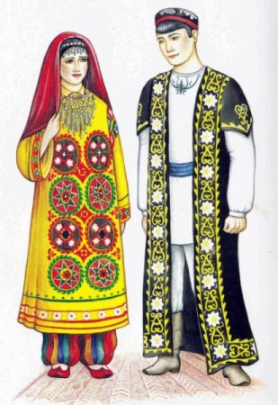 Народ таджики национальный костюм