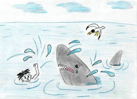 Детский рисунок к рассказу Фантазеры Носова