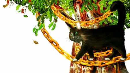 Дуб кот учёный Пушкин