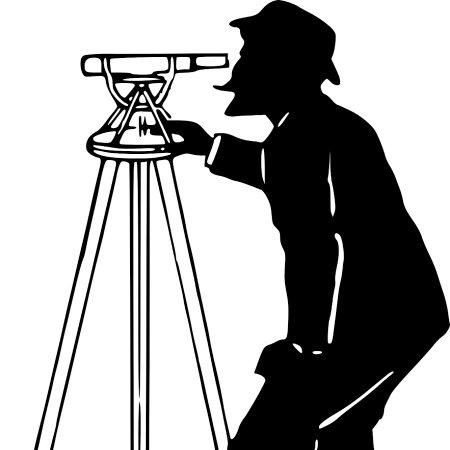 Нивелир черно белый