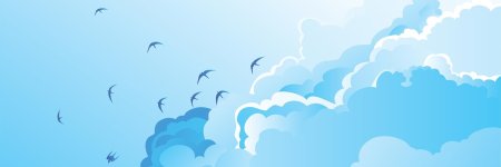 Птицы в небе вектор