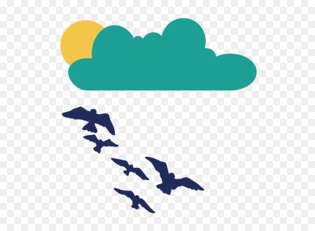 Птицы в небе вектор