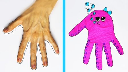 Рисование с помощью ладони