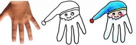 Рисование обведение ладошки