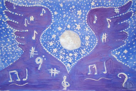 Лунная Соната Бетховена рисунок для детей