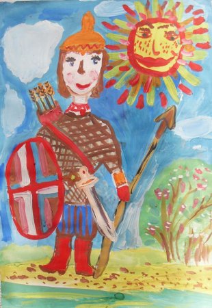 Детские рисунки богатырей