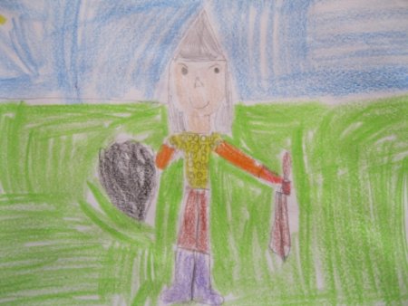 Древнерусские воины защитники.изо