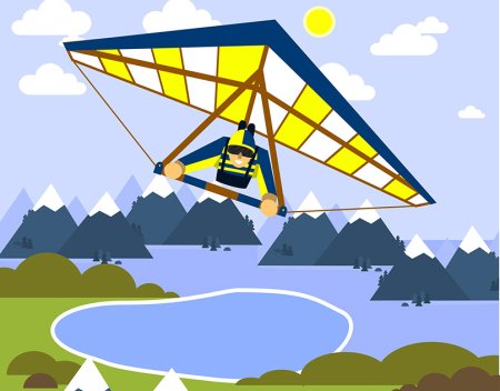 Дельтаплан вектор