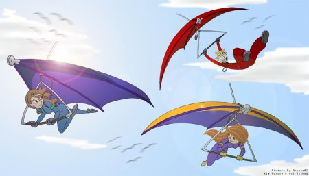 Дельтаплан иллюстрация