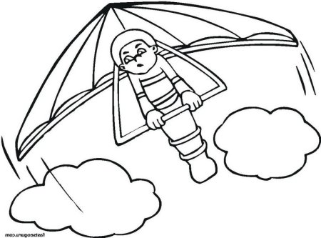 Дельтаплан иллюстрация