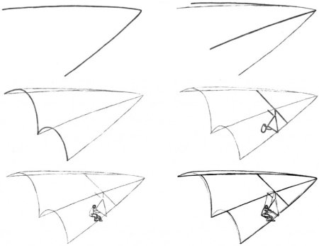 Дельтаплан раскраска