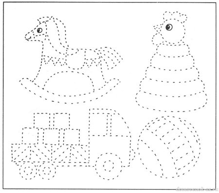 Задания для детей 5 лет обводить