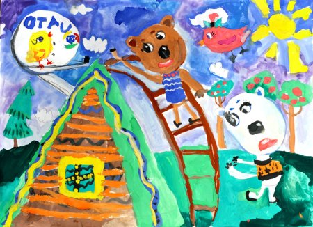 Рисунки любимых мультфильмов