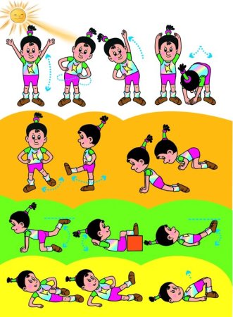 Спортивные движения для детей