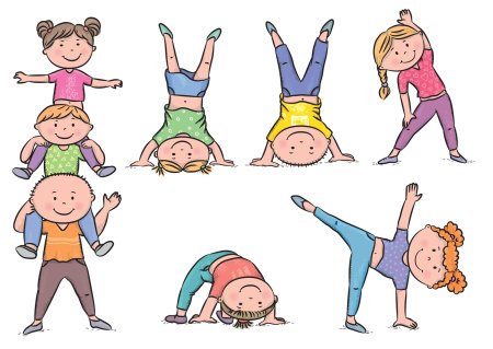 Зарядка мультяшная