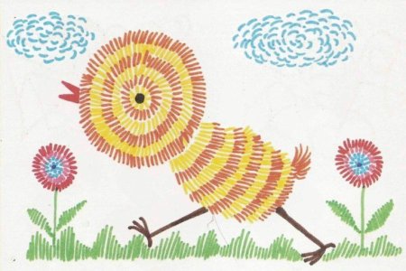 Рисование штрихами для детей