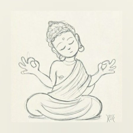 Будда в древней Индии рисунок