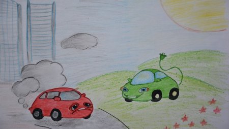 Экологический автомобиль рисунок