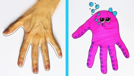 Рисование с помощью ладони