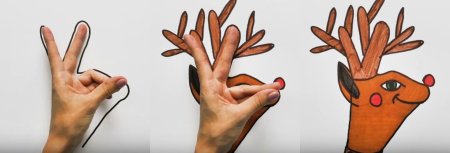 Рисование с помощью руки