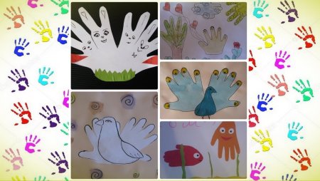 Рисование ладошками для детей