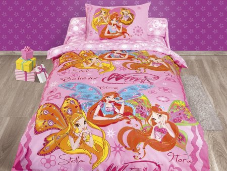 Постельное белье Винкс 1.5 спальное