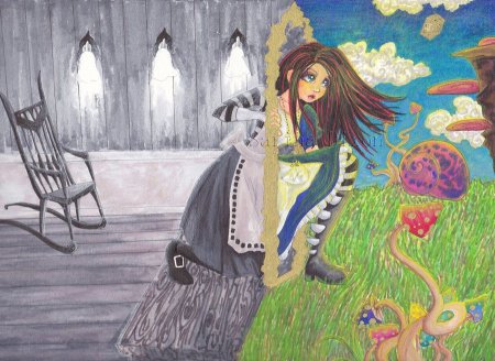 Алиса в Зазеркалье рисунки