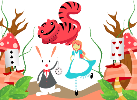 Алиса в стране чудес иллюстрации вектор