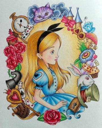 Алиса в стране чудес рисунки