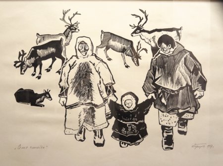 Иллюстрации сказок северных народов Ханты и манси.