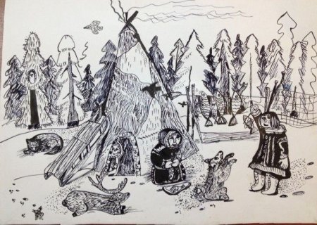Сказки Ханты и манси иллюстрации
