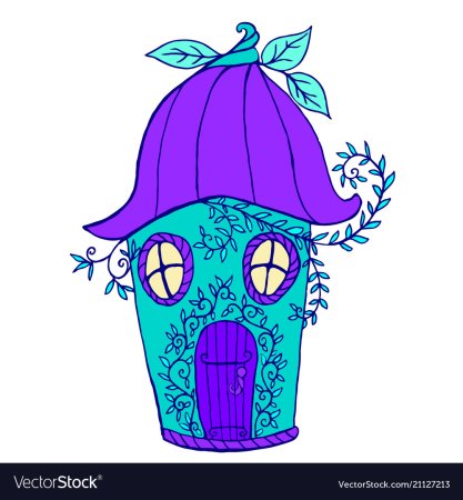 Дом с колокольчиком иллюстрация