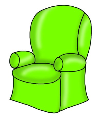 Кресло схематично