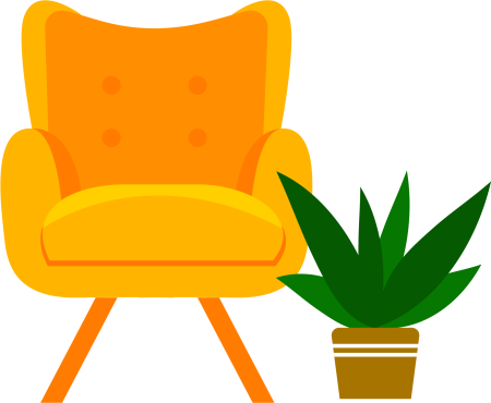 Мультяшное кожаное кресло