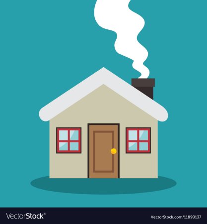 Раскраска для детей домик с крышей