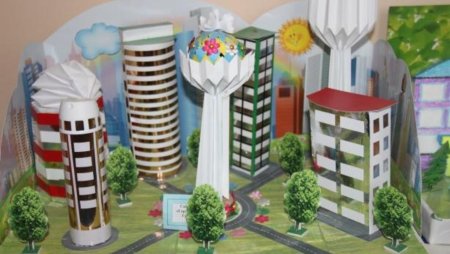 Город будущего поделка