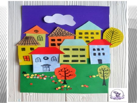 Аппликация мой город